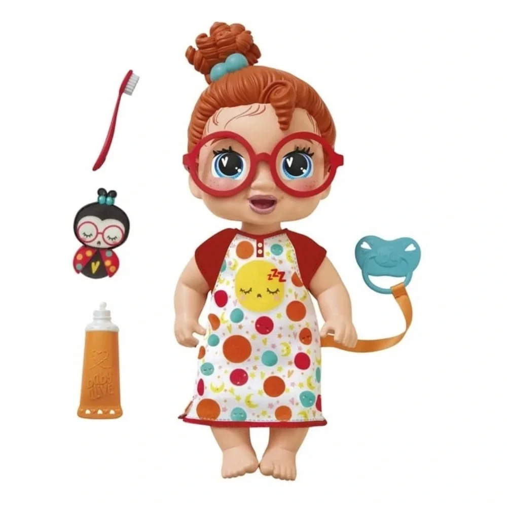 Baby Alive Lil Dreamer Dottie Doodle Baby Doll Sleepover Toy With Glasses